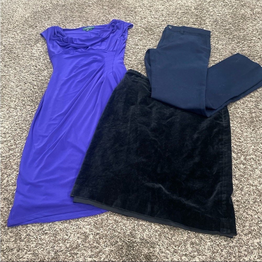 Lauren Ralph Lauren, bundle of dress, pants and skirt size 2